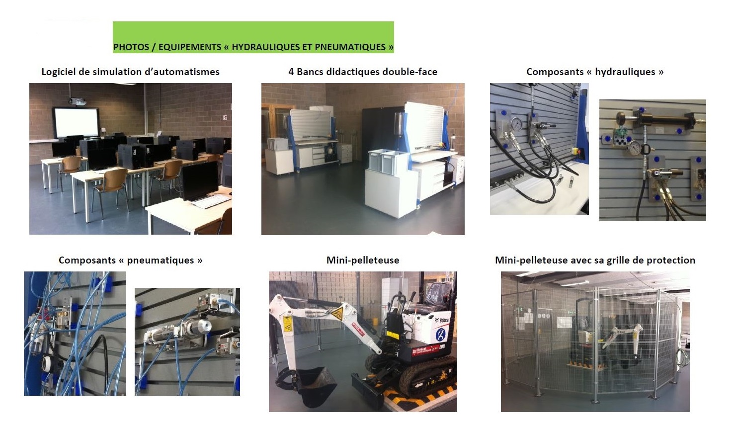 Équipements pneumatique et hydraulique